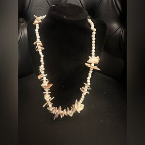 Vintage Beaded Shell Necklace